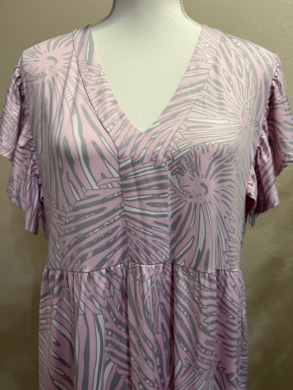 NWT!π La Mer Luxe light pink dress size L - Picture 12 of 16